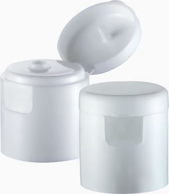 맞춤 주문 플립 톱 캡 재활용 직선 28mm 흰색 실린더 플라스틱 플립 캡