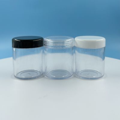 30g 검정 뚜?? 이 있는 투명 크림 병 20ml 30ml 50ml 내구성 PS 플라스틱 병