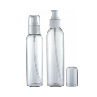 120ml 150ml 화장품 선명한 PET 플라스틱 병 로션 펌프 스프레이로 사용자 지정 색상