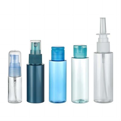 15ml 30ml 40ml 50ml 60ml 펌프 스프레이어 또는 플라스틱 캡이 있는 PET 플라스틱 병