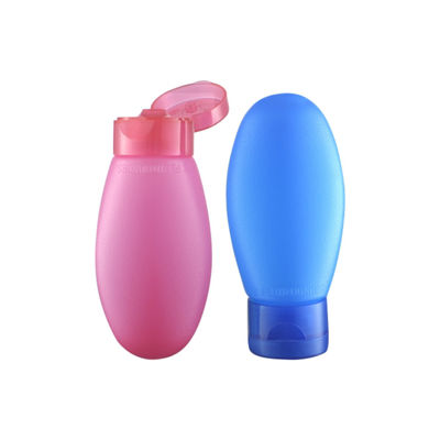 PE 기본 재료 다채로운 손 크림 병 90ml PE 병 22/410 플립 톱 캡 압축 가능한 병