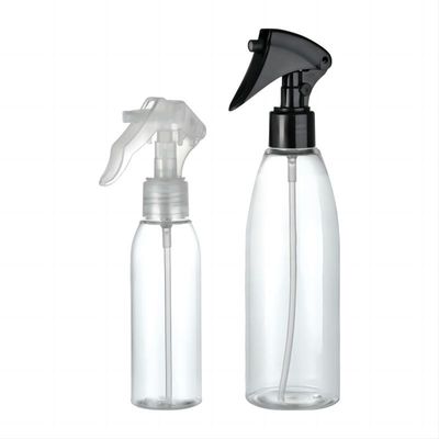 트리거 스프레이어와 로션 펌프와 함께 플라스틱 총알 모양 120ml 250ml PET 병 디자인