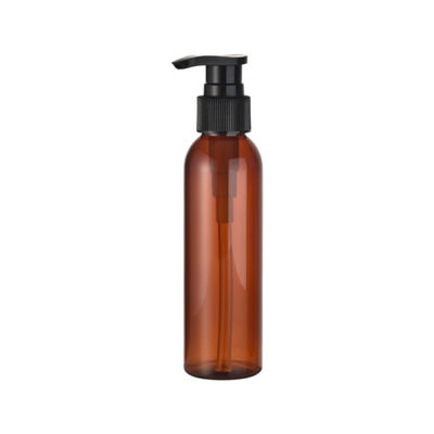 스크린 프린팅 시장 120ml PET 플라스틱 펌프 병 검은 펌프와 앰버 색