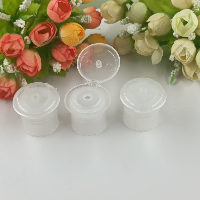 24mm 둥근 투명 원통 플라스틱 플립 캡 1