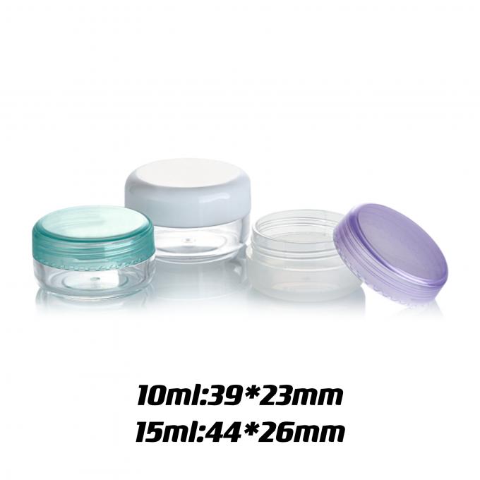 맞춤형 컬러 얼굴 크림 잔 15ml PET 플라스틱 잔 빈 화장품 잔 1